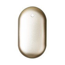 카르닉 USB 충전식 휴대용 손난로 겸 보조 배터리, KHW001, 골드