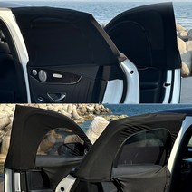 셀토스모기장 차량용 방충망 차박 커튼 햇빛가리개 1+1, 뒷좌석 1+1 (소)