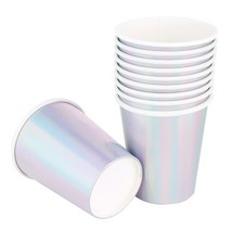 메탈릭 파티컵 홀로그램 실버 240ml, 10개입, 1개