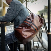 천연소가죽 여행용 보스턴백 럭셔리 클래식 명품 여행가방 캐리어 fm362