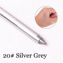 아이 펜슬 라이너 눈썹 여러 가지 빛깔의 아이 라이너 펜슬 안료 1 개 오래 지속되는 방수 화이트 컬러, 한개옵션1, 07 Silver gray