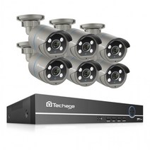 사은품증정AI 인공지능 8CH 400만화소 IP카메라 6대 TECHAGE PoE CCTV, 상세페이지 참조