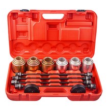 만능 부싱 교환기 세트 슬리브 하부 교체 분해 공구, 레드 27종 세트