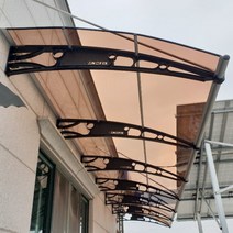 캐노픽스 1500x7800 천막 어닝 지지대 설치 비가림막 비가림시설 처마 가격, 회색틀 블루렉산