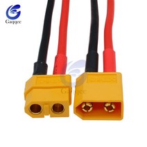 XT60 배터리 암수 커넥터 플매트 카펫 매트 러그 실리콘 14 AWG 와이어 1 쌍, 한개옵션1, 한개옵션0