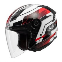 SOL SO-2 오픈페이스 헬멧 모음, 스타 레드