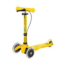 마이크로킥보드 미니 핸드 디럭스 LED 킥보드, 옐로우