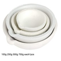 100g-10000g 고온 석영 실리카 용융 도가니 접시 그릇 냄비 주조 금은 금속 보석 용기, 13 set of 4pcs