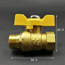 버터플라이 밸브 100a 150 125a 기어식 sus 자동 플라이어 dn15 12quot 노란색 나비 손잡이가있는 bsp 암 수컷 황동 볼, 없음