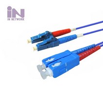 광점퍼코드 OM4 LC-SC 10G 멀티모드 광 케이블 15M, 1