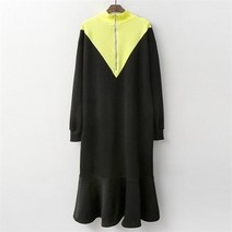 아이우먼 하이넥네온원피스 GR7427M012 빅사이즈