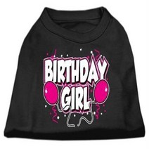 Mirage Pet Products 10-Inch Birthday Girl Screen Print Shirts Small Black, 1