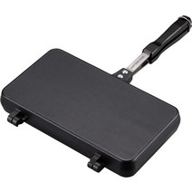 일본 캡틴스태그 캡틴스테크 캠핑 캡틴 스태그(CAPTAIN STAG) BBQ용 캐스트 알루미늄 핫 샌드 토스터 메이, 02 웨이브·더블·직화용