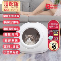 펫 드라이룸 애완동물 건조 상자 자동 스마트 송풍기 가정용 작은 개 고양이 목욕 펫드라이룸, H1Pro(55L) 800 W음이온 오존고양이 배설물