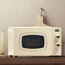 홈베이킹 오븐 광파 미니JRM0305 듀얼 DIK55 독일 레트로 20L 전자 레인지 통합 가정용 소형 미니 스토브, 01 White_04 UK