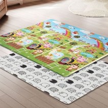 유아 층간소음 낙상 방지 양면 소프트폼 매트 1p 어린이집 놀이방 아파트 거실 바닥 쿠션, 키재기 12T 초특대