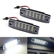 현대 기아 스포티지 용 2pcs 오류 무료 18led 자동차 번호판 조명 쏘나타 10 소나타 yf gf 10 canbus 화이트, 하얀