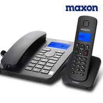 맥슨 (MAXON) 영문메뉴/발신자번호표시/유무선전화기/사무실전화/회사/집 전화기, (블랙) MDC-970