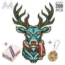 나무 동물 퍼즐 올빼미 늑대 카멜레온 기린 직소 보드 세트 장난감 선물 교육 게임 장난감, 30 LU-28-A4