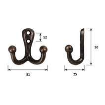 옷행거 벽 가게 드레스룸 행거 사무실 원룸 옷 걸이 스탠드 나사 포함 헤비 듀티 아연 합금 소재 소박한 청, 한개옵션0