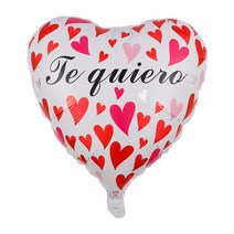 지구본 5/10pcs 18inch TE AMO Spanish 나는 호일 풍선 하트 모양 헬륨 에어 글로브 발렌타인 데이 웨딩 장, 39 style39_01 5pcs_01 18 인치