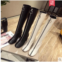 롱 부츠 앞집업 무릎을 넘지 않다 할인점 여성신발 마름질 슬림 미들 하이힐 2770342466