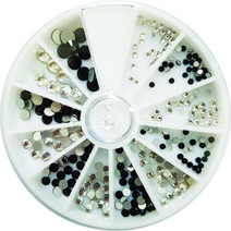 네일쎈 크리스탈 라운드스톤 세트 네일스톤, 1개, MCCS-10