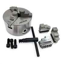 용접 턴테이블 Sanou 3 Jaw 선반 척 K11-100 100mm 수동 셀프 센터링 M8 용접 포지셔너 턴테이블 벤치 탑, 한개옵션0, 한개옵션0