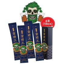 음주전 음주후 프리미엄 숙취해소제 숙취 해소 젤리 스틱 과음후 상쾌한 다음날 헛개나무 가시오가피 농축액 칡효소 밀크씨슬 L-아스파라긴 1박스, 20g 4개 1박스 (패치증정)