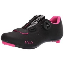 Fizik R5 로드 사이클링 슈 - 탄소 강화 마이크로텍스 파인튠 핏, Black/Pink Fluo_12.5, Tempo Overcurve