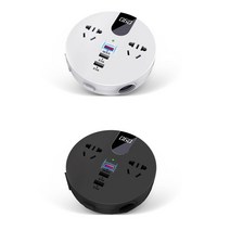 차량용 인버터 dc 1224v ac 220110v 자동차 전원 휴대폰 태블릿 카메라, 하얀