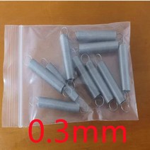 압축스프링 판 토션 인장 금형 코일 스프링 10 개/묶음 0.2mm 스테인레스 스틸 인장 스프링 O 후크 연장, 09 20mm_02 0.4mm_04 5mm