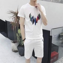 남자코디 여름 남성 트렌드 스포츠 레저 의류 멋진 얇은 에어매쉬 반팔 한세트 628045078