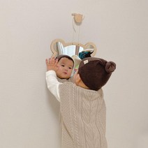 아가드 베베 얼굴 벽걸이 아크릴 거울 1입 안전 아기, 단품없음