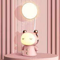 샤오미 LED 탁상 램프 USB 충전식 조명 귀여운 캐릭터 어린이 선물 책상 침실, 핑크