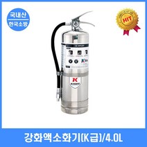 RW47014D 화재 주방확산 주방자동 주방용 주방 업소용 액상 식용유 식물성 식당용 수동식 소화기 소방 동물 기름 국산 강화액 K급 K 주방용자동 소화기 거치대