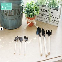 화원인테리어 단단한사용감 미니사이즈 삽미니어처 농기구미니어처, 소
