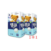 [1+1이벤트] 단골아저씨X한국펄프 뉴땡큐 데코 3겹화장지 30롤+30롤 두루마리휴지 천연펄프함유, 10개