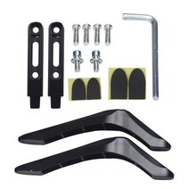 32-65 인치 범용 TV 스탠드베이스 마운트 2 개 삼성 비지오 소니 LCD LG 블랙 텔레비전 브래킷 테이블 홀더용, Black