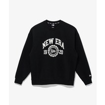 [빠른출고]/뉴에라 NEW ERA [무료반품] 시즈널 칼리지 맨투맨 블랙 AP NE SE COLLEGE RL31 BLK