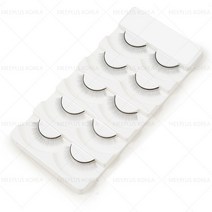 블랙베리 연습용 일회용 T-1 속눈썹 (5쌍) 인조속눈썹, 1개, 블랙베리 T-1