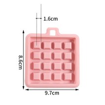 와플팬 18 가지 유형 실리콘 20 캐비티 와플 캔디 몰드 DIY 직사각형 초콜릿 만들기 도구 크리에이티브 베, 16 Type 17