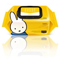 슈퍼대디 미피 소프트 유아물티슈 캡형, 50팩, 100매