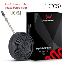 Durable Standard Inner Tube French Valve Bicycle Tire Cycle Butyl Rubber 700C 18C 23C 25C 32C FV 80L, [03] 700Cx23C FV80