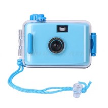일회용 필름카메라 Lomo 수중 방수 카메라 미니 귀여운 35mm 필름 하우징 케이스 포함 드롭 배송, 02 blue