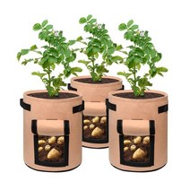 [Top100] 부직포 화분 베란다 텃밭 감자 당근 키우기 그로우백 _23029EA, 제스쿠팡 브라운_대