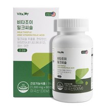 바름가 비타조이 밀크씨슬 60캡슐 2개월분, 1개, 1.300 mg