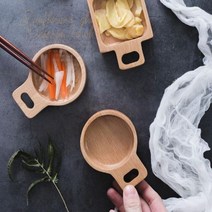 아이온컴퍼니 온나 우드 소스 그릇 반찬 접시 나눔접시, 둥근형, 1, 이미지참조