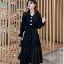 간지난다 여성용 펩시나 롱 긴팔원피스