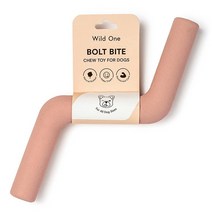Wild One Bolt Bite 강아지 장난감 100% 천연 고무 씹는 재미 장난감 간식 디스펜싱 모든 품종 및 평균 츄어를 위한 내구성 블루 421962, Pink